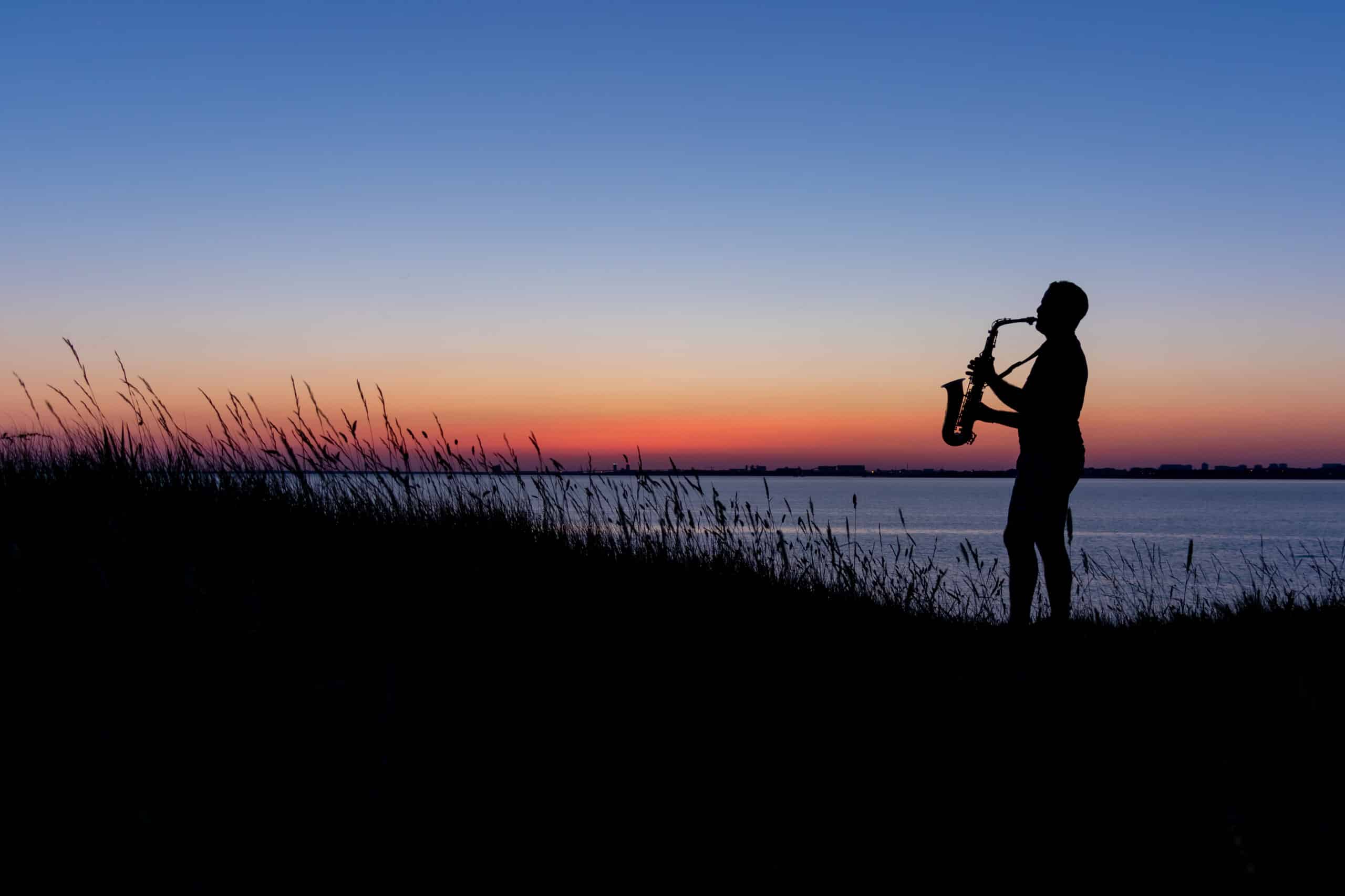 Sunset,Saxophone,Session